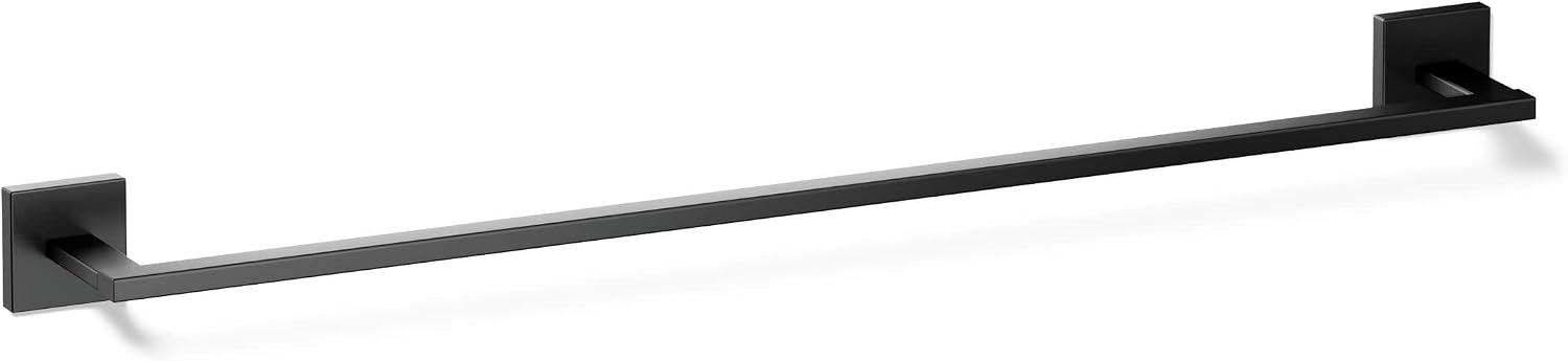 Kohler 23285-BL Square 24' Towel bar, Matte Black