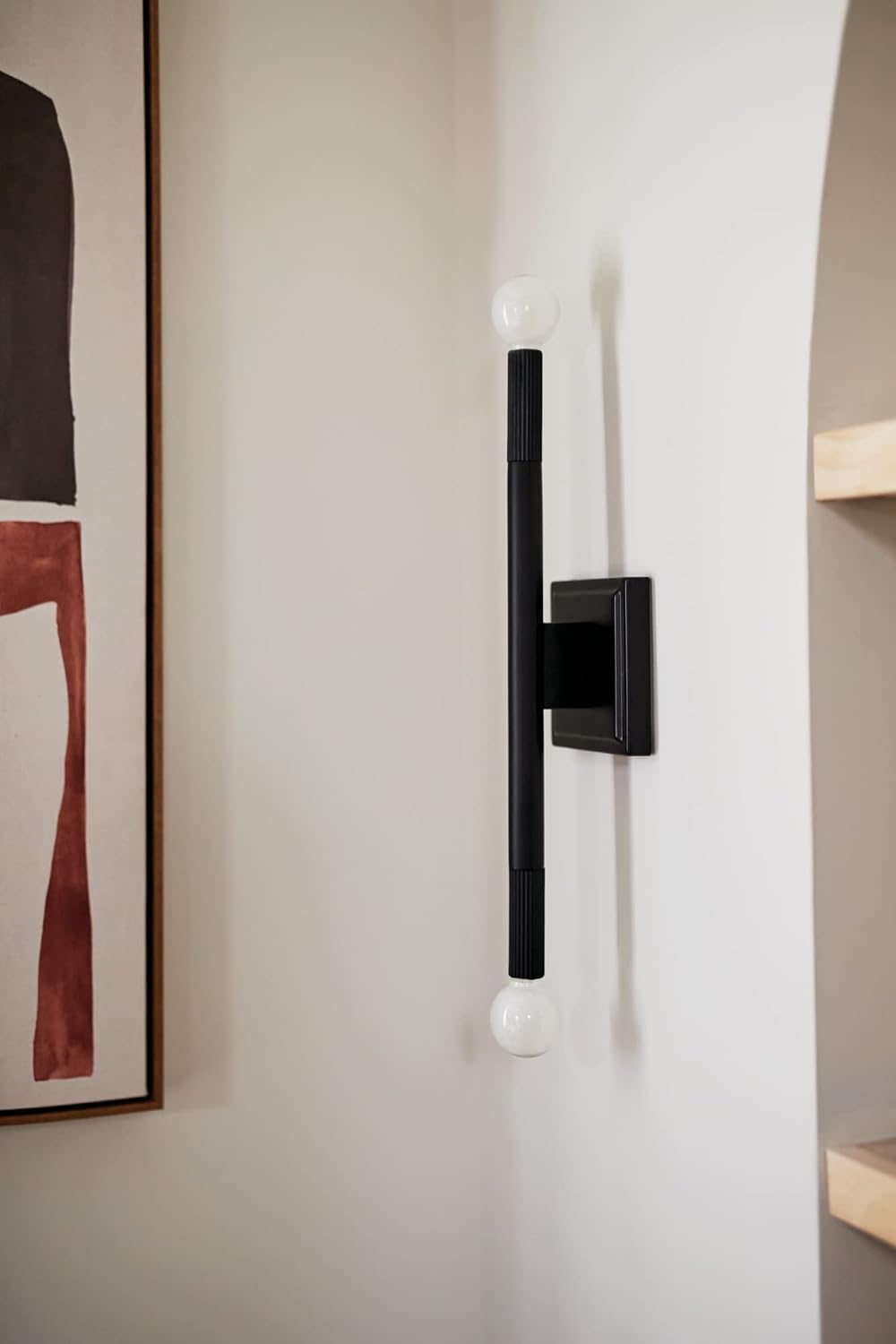 Kichler Odensa 17 Inch 2 Light Wall Sconce in Black