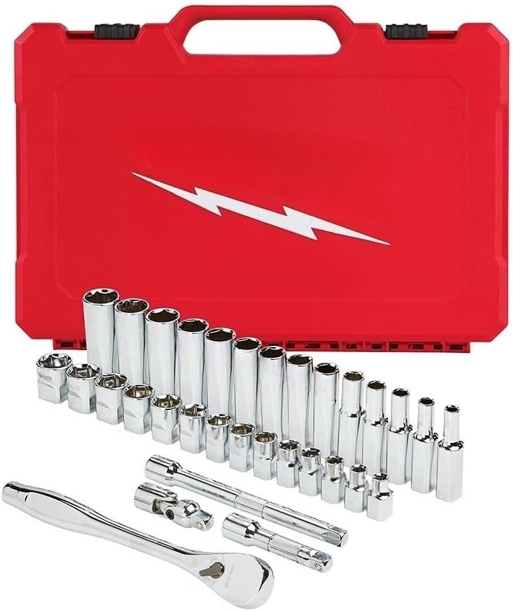 32pc 48-22-9508 for Milwaukee 3/8-Inch Ratchet Socket Set