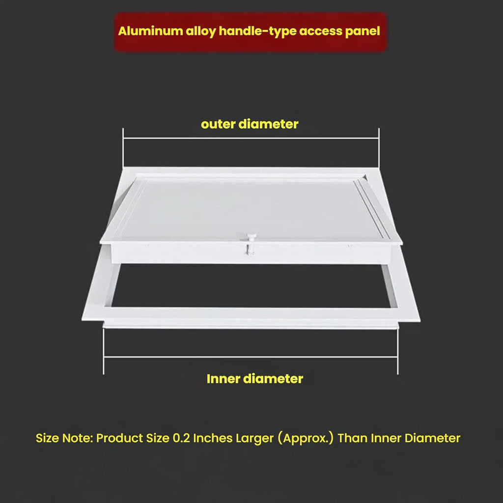 Aluminum Access Panel with Thumb Screw Handle - Galvanized Steel Inner Plate for Ceiling Maintenance, Wall Hole Cover for Attic(24x24 in/61x61 cm)