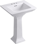 Kohler 2344-4-0 Memoirs Stately 24' Pedestal bathroom sink with 4' centerset faucet holes