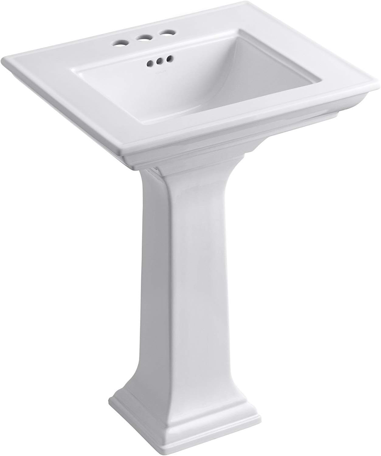 Kohler 2344-4-0 Memoirs Stately 24' Pedestal bathroom sink with 4' centerset faucet holes
