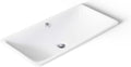 KOHLER K-20212-0 Bathroom Sinkiron Plains large Rectangular Basin., White