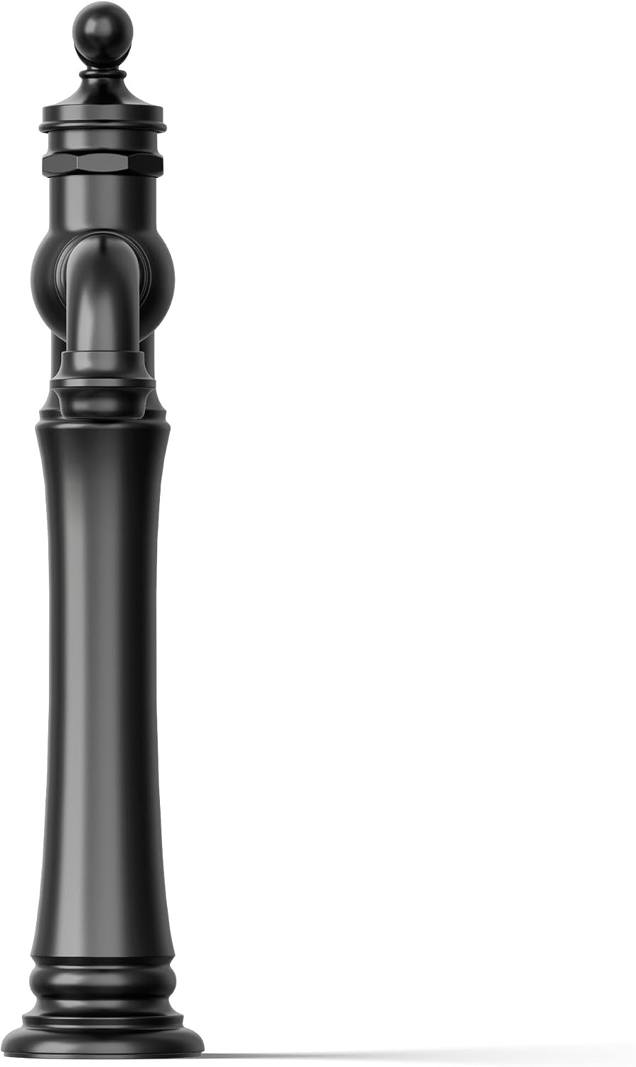 KOHLER K-72763-9M-BL Artifacts Gentleman's Single-Handle Bathroom Sink Faucet, 1.2 GPM, Vintage Inspired, Matte Black