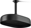 Kohler 26293-BL Statement® Oblong 12' single-function rainhead, 2.5 gpm, Matte Black