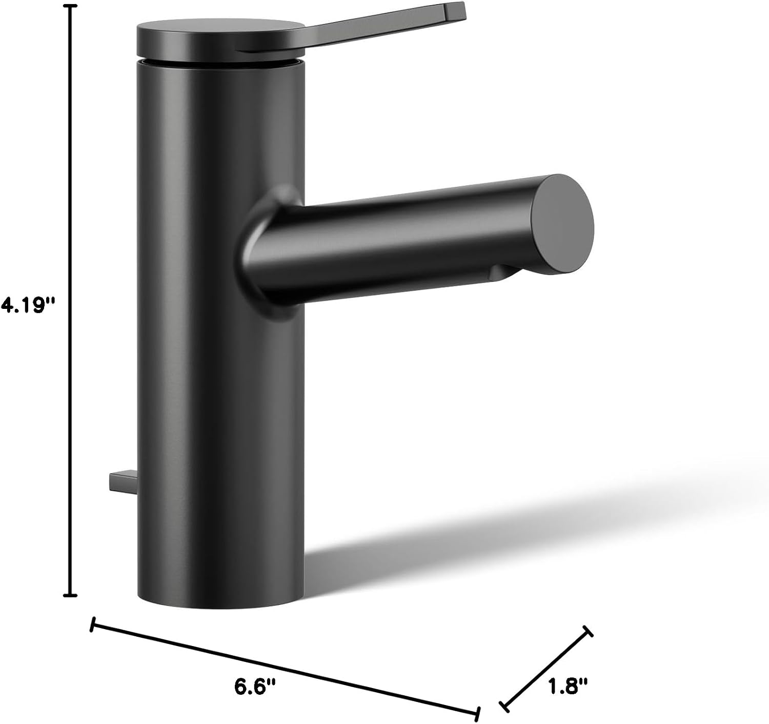 Kohler 99491-4-BL Elate® Single-Handle Bathroom Sink Faucet, 1.2 gpm, Matte Black