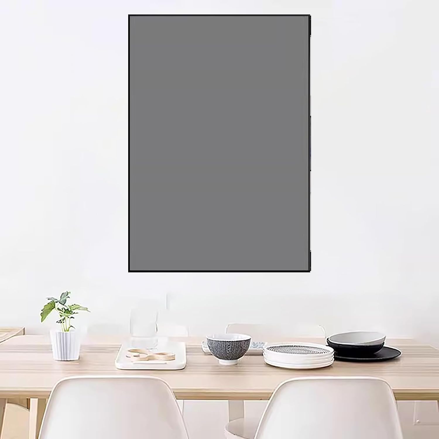 Decorative Breaker Box Cover Hanging, Indoor Electric Meter Box Cover for Distribution Decoration, Plastic Art Junction Box Covers for Homeline(Gray,60x80cm(23 5/8x31 1/2'))