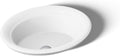 Kohler K-21780-0 Artifacts 21' Oval Drop-in Bathroom Sink, White