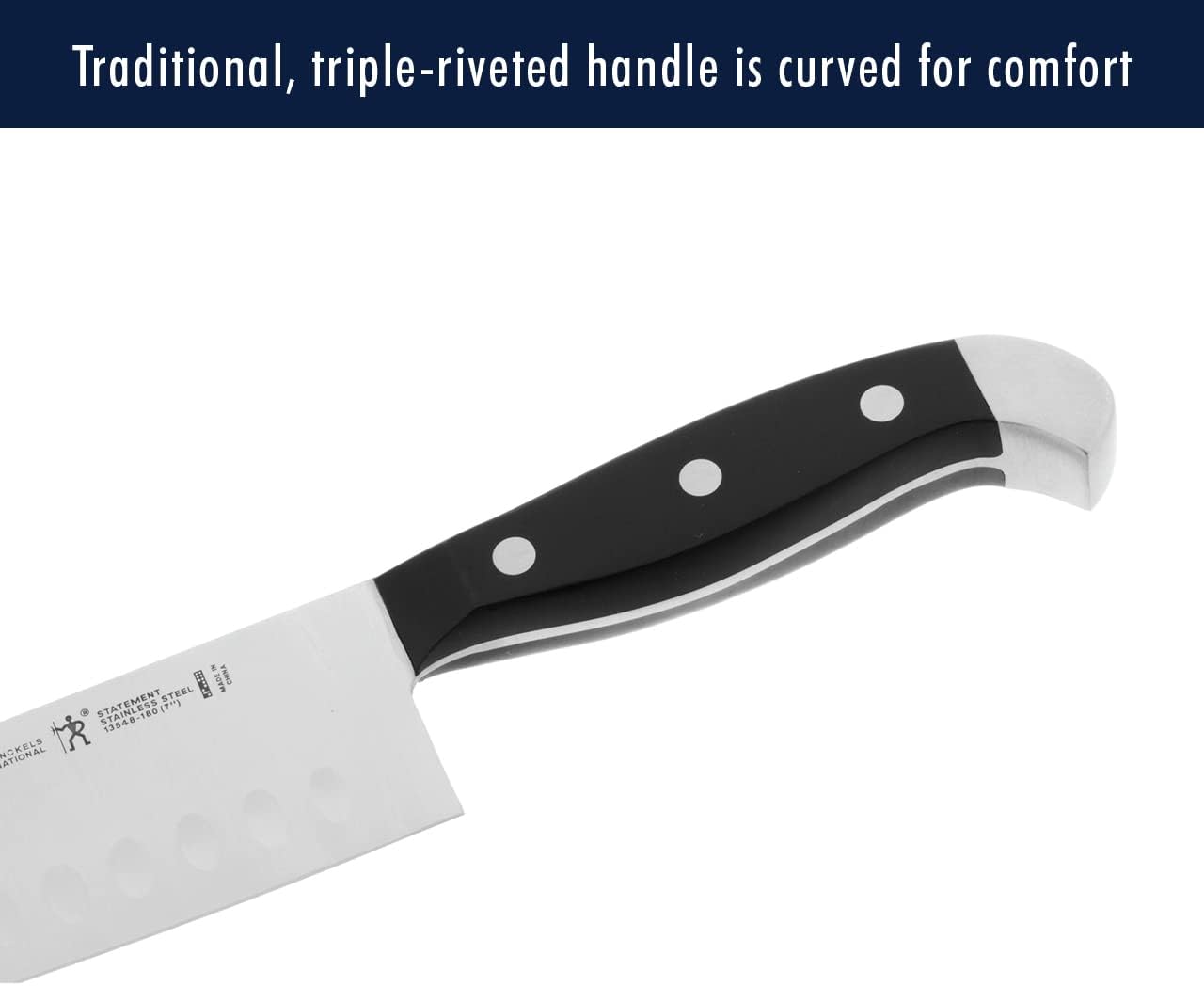 HENCKELS Statement Premium Quality 12-Piece Knife Set with Block, Razor-Sharp, German Engineered Informed by 100+ Years of Mastery, Lightweight and Strong, Dishwasher Safe, Natural