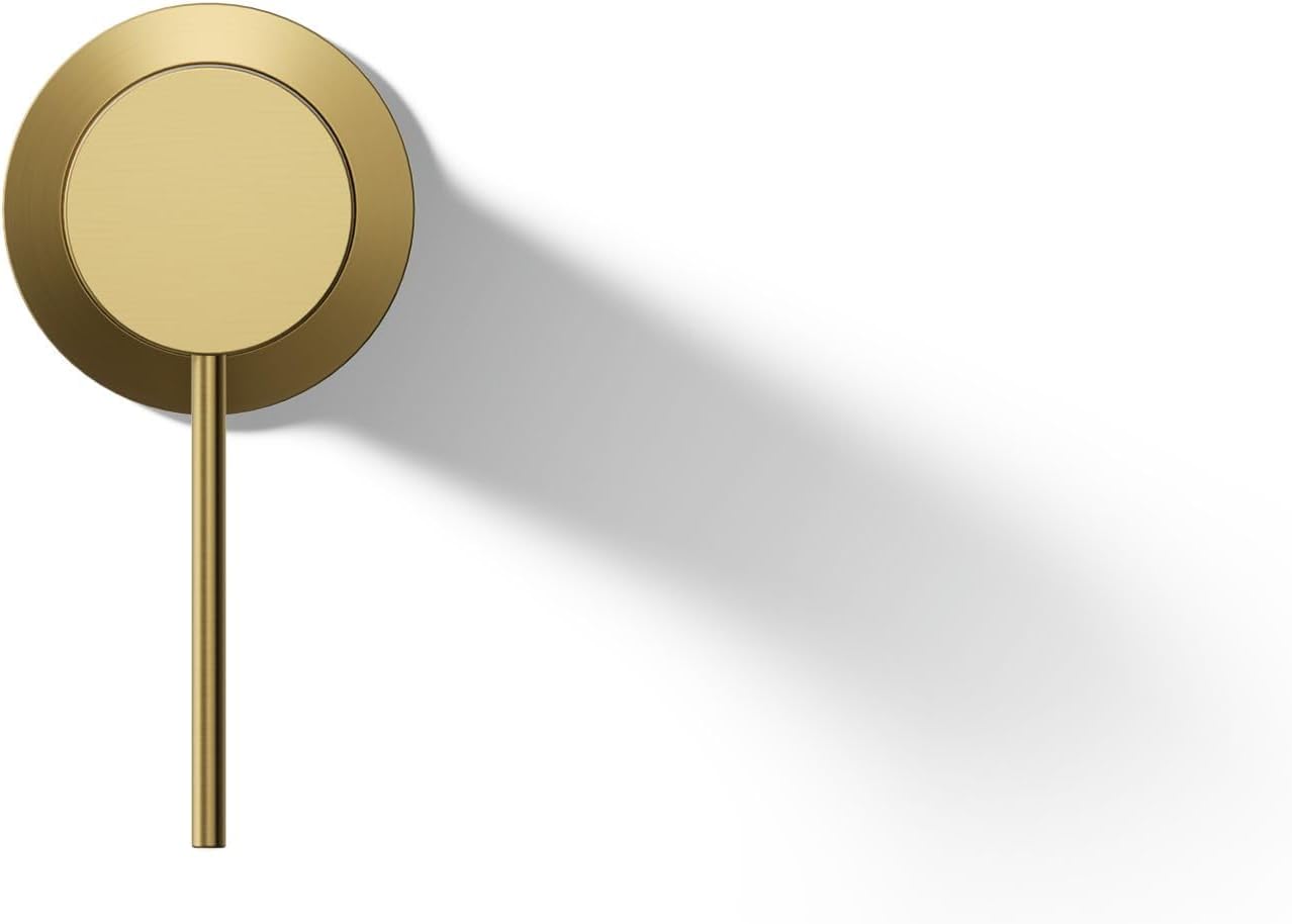 Kohler 77980-4A-2MB Components® Wall-Mount Bathroom Sink Faucet Handle, Vibrant Brushed Moderne Brass