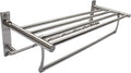Towel Racks,Bathroom Towel Rack Wall Mounted Towel Holder,Bathroom Towel Rack,Folding Shelf with Swing Towel Bar and Hooks Wall Mount,Brushed Nickel Anniversary