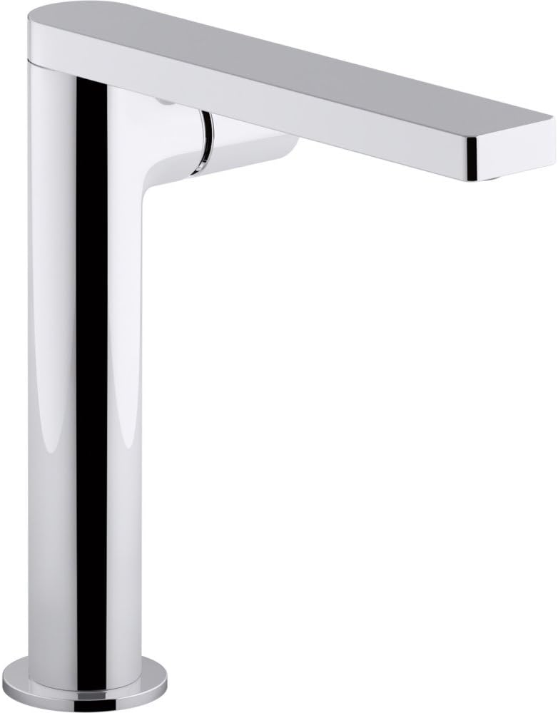 Kohler 73159-7-CP Composed® Tall single-handle bathroom sink faucet with Cylindrical handle, 1.2 gpm, Polished Chrome