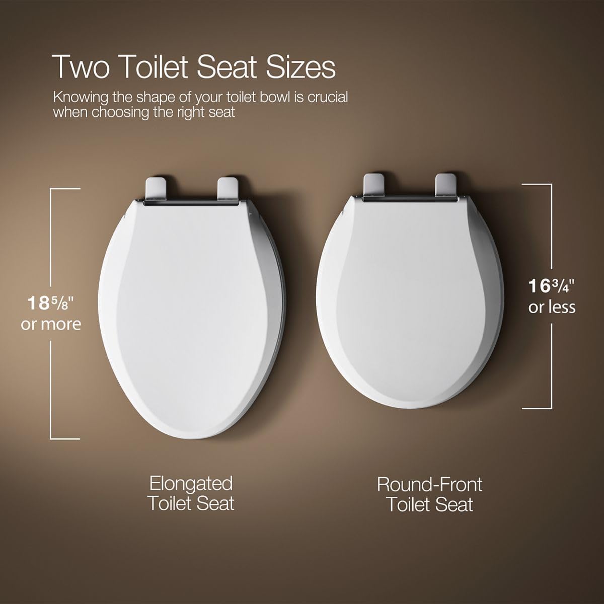 KOHLER Cachet Nightlight Round Toilet Seat Soft Close, ReadyLatch®, Black