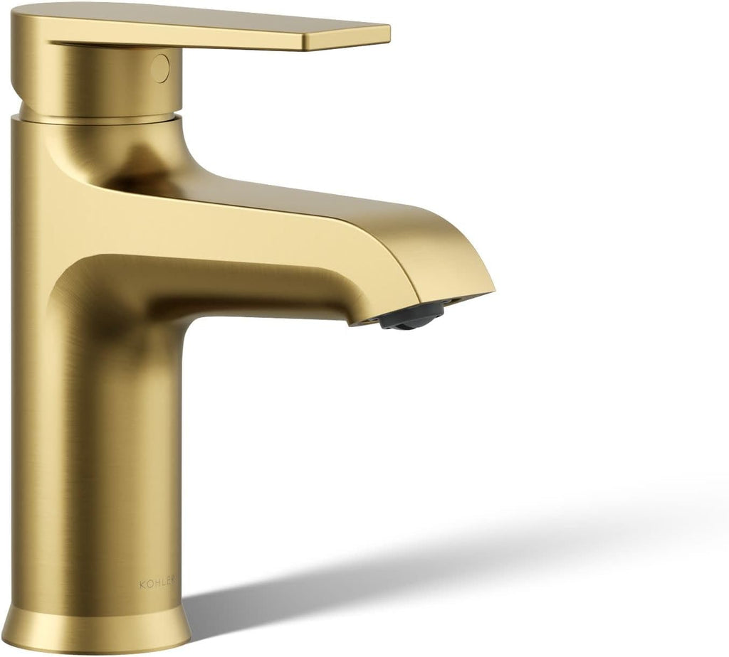 KOHLER K-37894-4-2MB Hint® Centerset Bathroom Sink Faucet, Bathroom Faucets for Sink 3-Hole, 1.2 GPM, Vibrant Brushed Moderne Brass