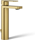Kohler K-23475-4K-2MB Parallel Tall Single Handle Bathroom Sink Faucet, 1.0 GPM, Vibrant Moderne Brushed Brass