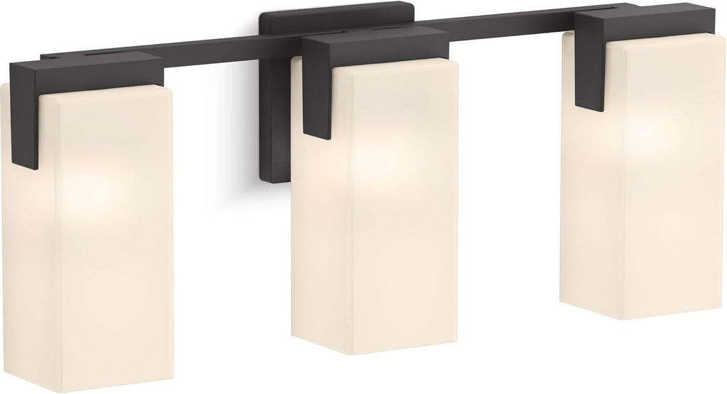 Kohler 3-Light Sconce - Matte Black Honesty Collection