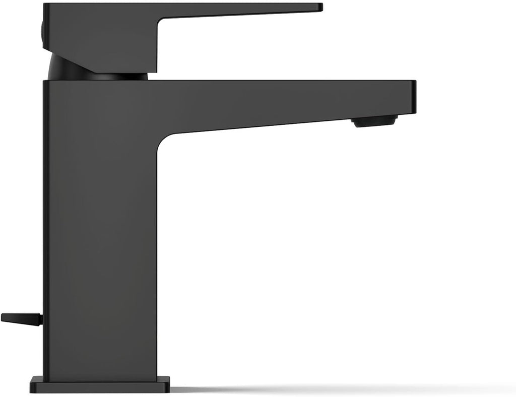Kohler K-37889-4-BL Honesty® Single-Handle Bathroom Sink Faucet, Bathroom Faucets, 1.2 GPM, Matte Black