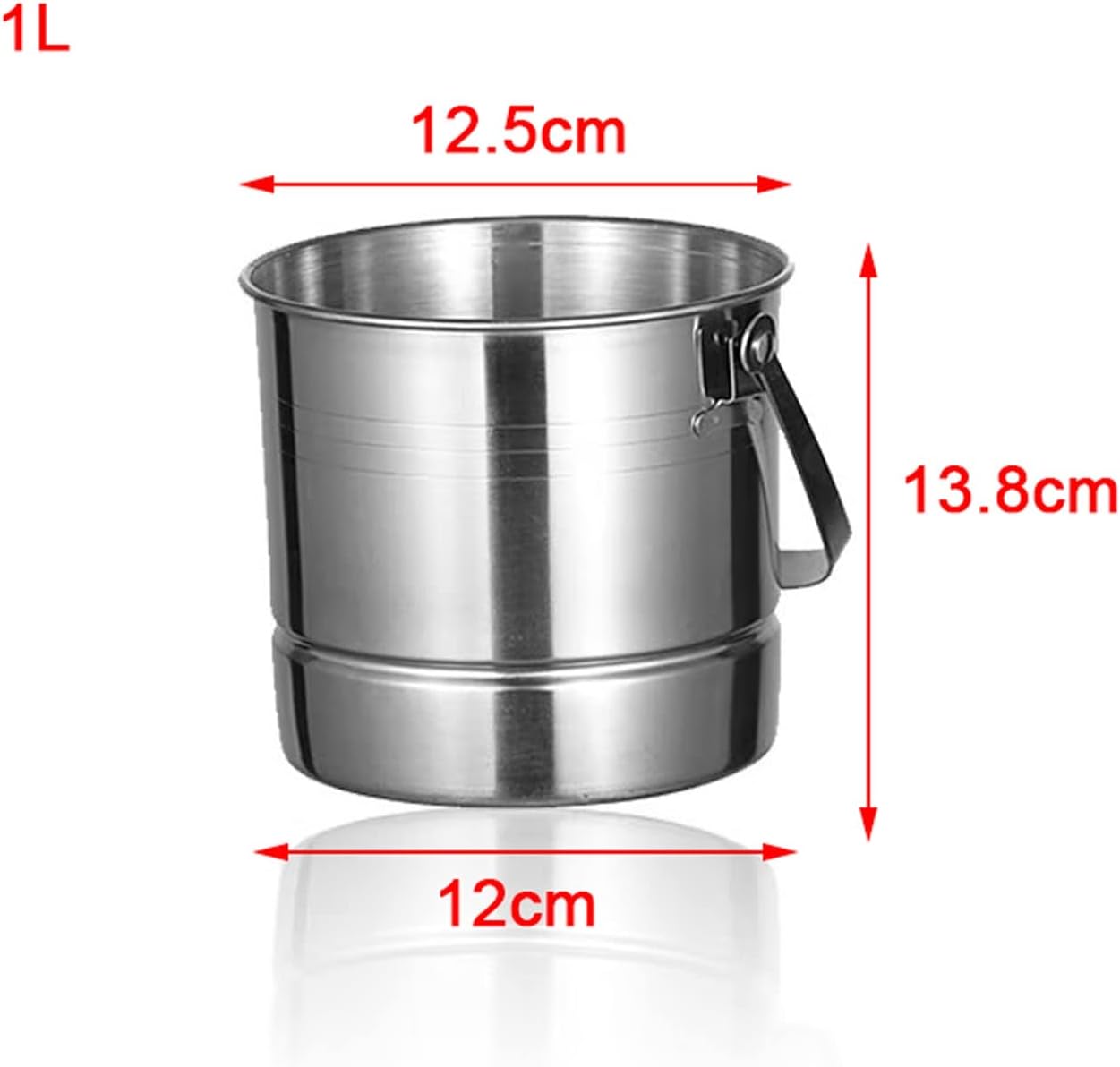 ice Bucket,Bucket with lid, Ice Buckets for Parties Insulated Stainless Steel with Portable and Comfortable Handle, Ideal for Cocktail Bar, Parties, Chilling Wine, Champagne Keeps Ice Col