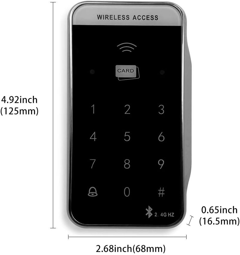 Olideauto 120B Swing Door Closer Electric with Wireless Long Distance Workable Area Access Keypad and Wireless Long Push Panel
