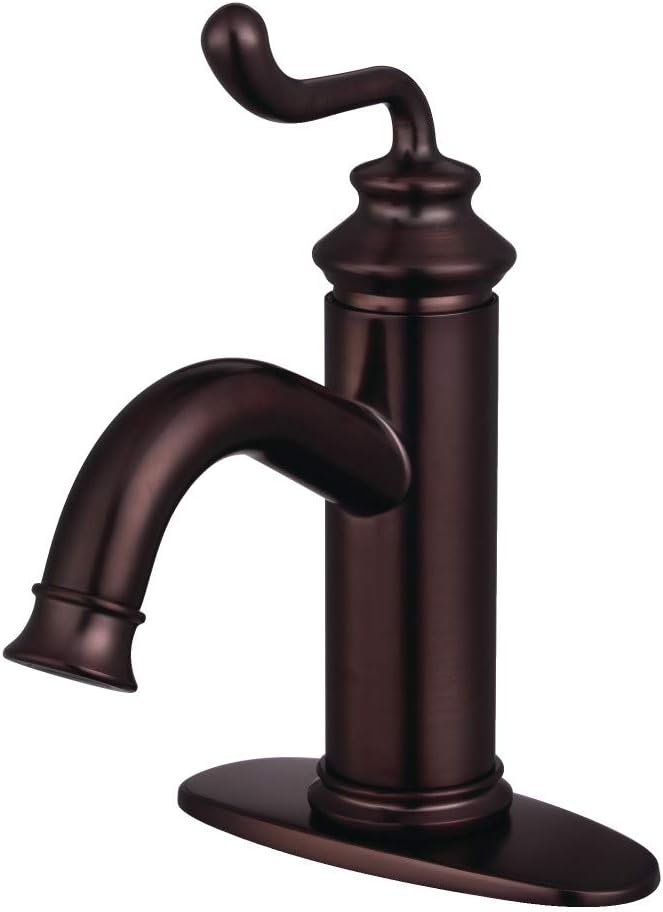 Fauceture LS5415RL Royale Single-Handle Bathroom Faucet with Push Pop-Up, Oil Rubbed Bronze