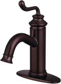 Fauceture LS5415RL Royale Single-Handle Bathroom Faucet with Push Pop-Up, Oil Rubbed Bronze