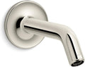 KOHLER 933-SN Purist Shower Arm and Flange, Showerhead Fittings, 1/2-14 NPT Connection, Fits any KOHLER Showerhead, Vibrant Polished Nickel