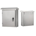 Steel Enclosure with Safety Locks and Removable Mounting Plates, Indoor Outdoor Electrical Enclosure Box, Power Distribution Box with Triple Hinges Door(19.68x15.7x7in)