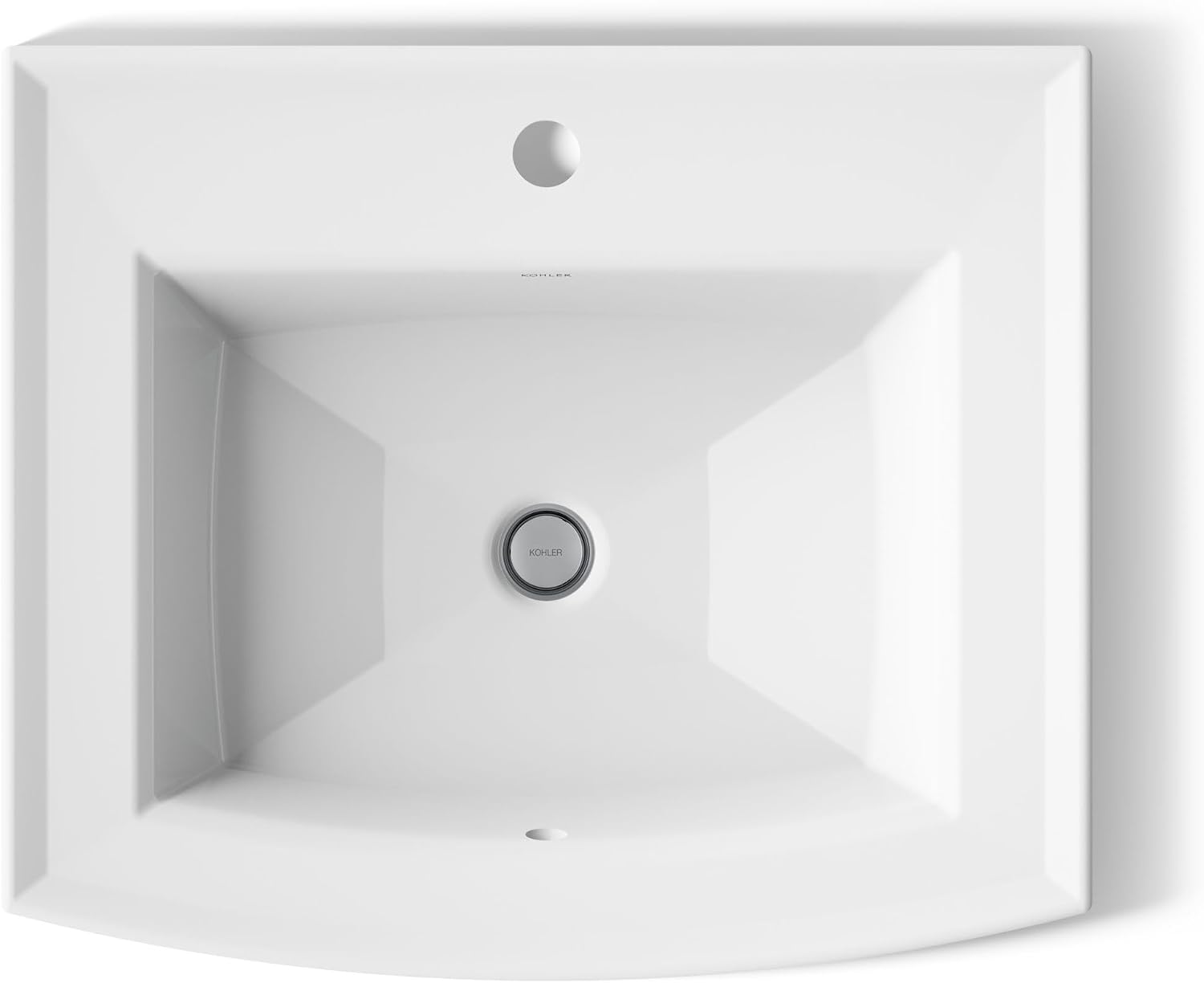 Kohler 2356-1-0 Archer® 22-3/4' rectangular drop-in bathroom sink, White