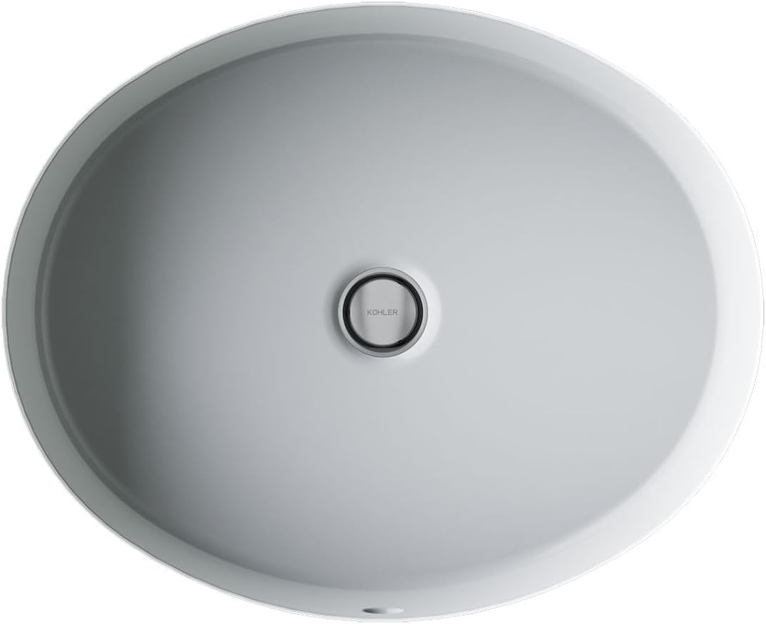 Kohler K-2881-95 1-Bowl Undermount Bathroom Sink w/Overflow Ice Grey