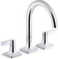 KOHLER K-T28131-4-CP Venza Deck-Mount Bath Faucet Trim, Two Handle, Premium Durable Material, Corrosion Resistant, Polished Chrome