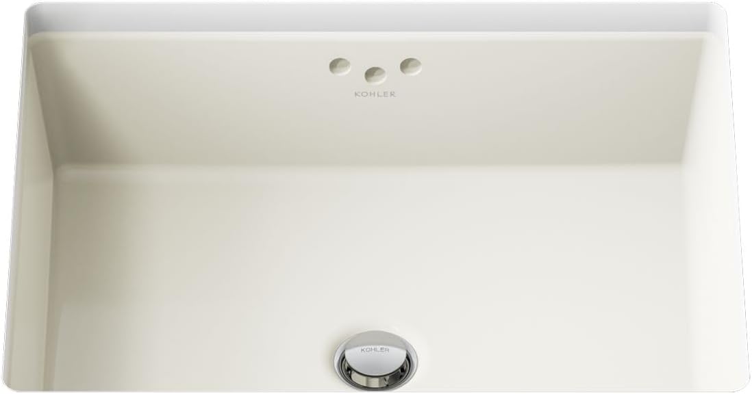 Kohler K-2330-96 Interior 1-Bowl Undermount Bath Sink Biscuit
