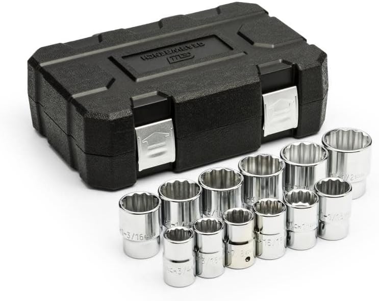 GEARWRENCH 3/4 Drive 12 Piece 12 Point Socket Set SAE |80842