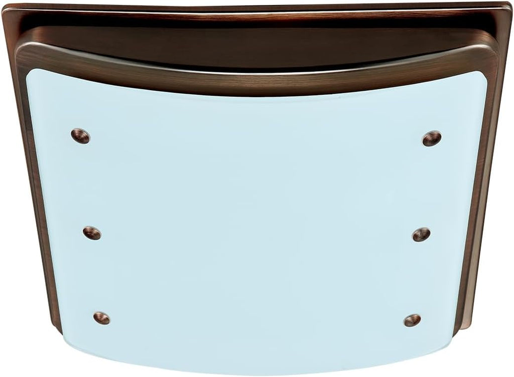 Good Housekeeping 90065 Buckingham Decorative Bathroom Ventilation Exhaust Fan with Light and Nightlight, Medium, Imperial Bronze