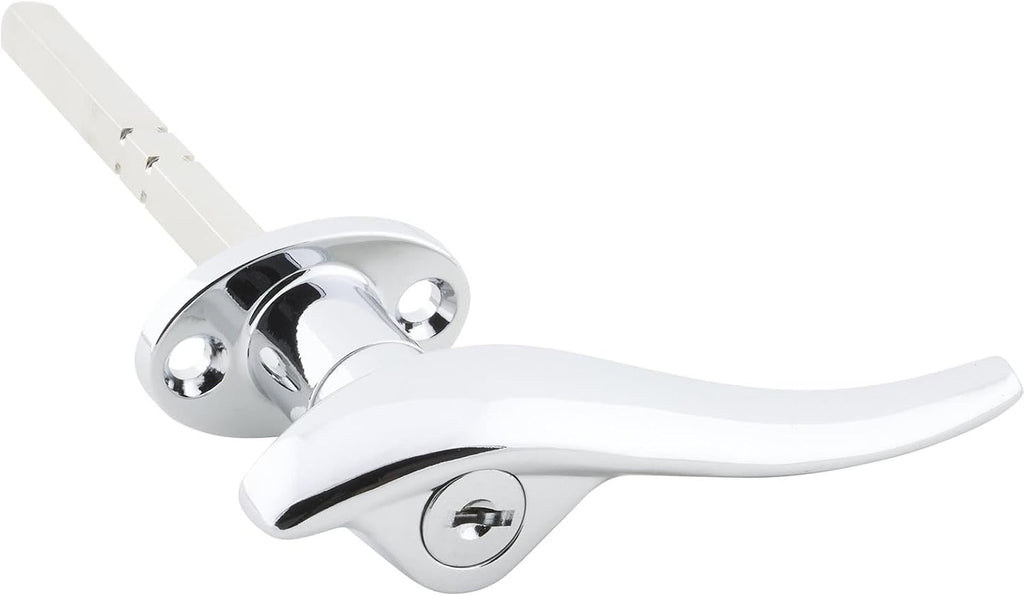 Speedway Motors Outside Door Handle Kit Pair Chrome Steel Exterior Door Handles with Square Shafts and Hardware Compatible with 1932-34 Ford Car Coupe Sedan