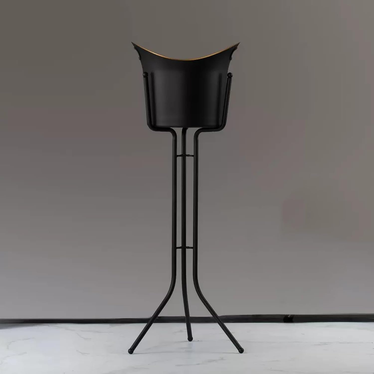 Portable Ice Bucket with Stand Stainless Steel Floor Wine Bar Vertical Cooler for Indoor and Outdoor Party