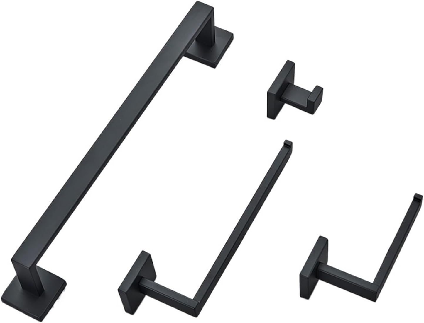 Bathroom Hardware Set Robe Hook/Toilet Paper Holder/Towel Bar Bathroom Accessories Stainless Steel Hardware(Brushed Nickel 40)
