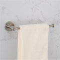 Towel Rack Bathroom Accessories, Brushed Nickel, Towel Rack, Hooks, Towel Holder, Shelf, Roll Paper Holder, Toilet Brush, Soap Dish, Glass Shelf, Double Hook