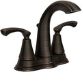 Moen WS84876BRB Two-Handle High Arc Bathroom Faucet, Mediterranean Bronze