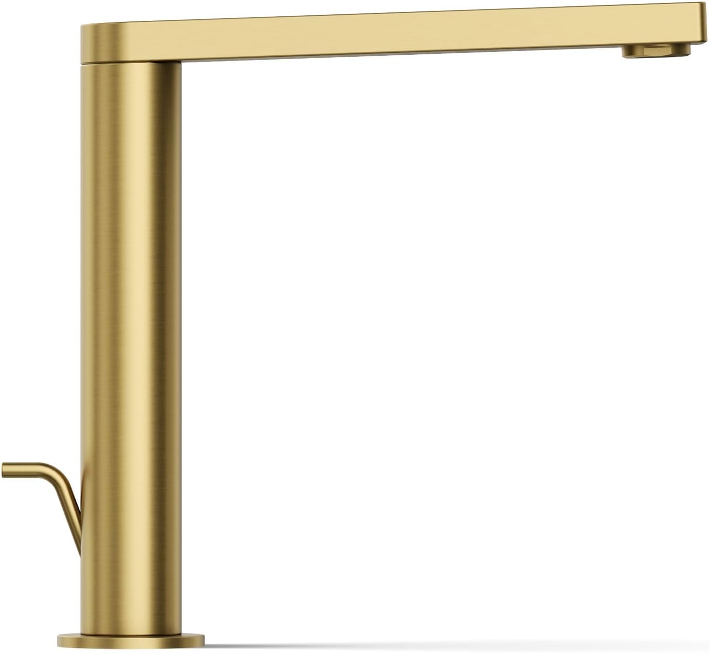 Kohler 73168-4-2MB Composed® Tall single-handle bathroom sink faucet with Lever handle, 1.2 gpm, Vibrant Brushed Moderne Brass