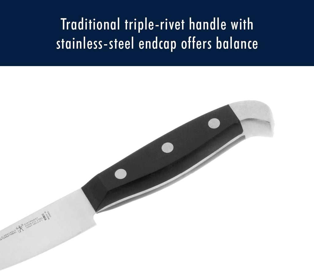 HENCKELS Statement Premium Quality 15-Piece Knife Block Set, Natural, Razor-Sharp, German Engineered Informed by 100+ Years of Mastery, Lightweight and Strong, Dishwasher Safe