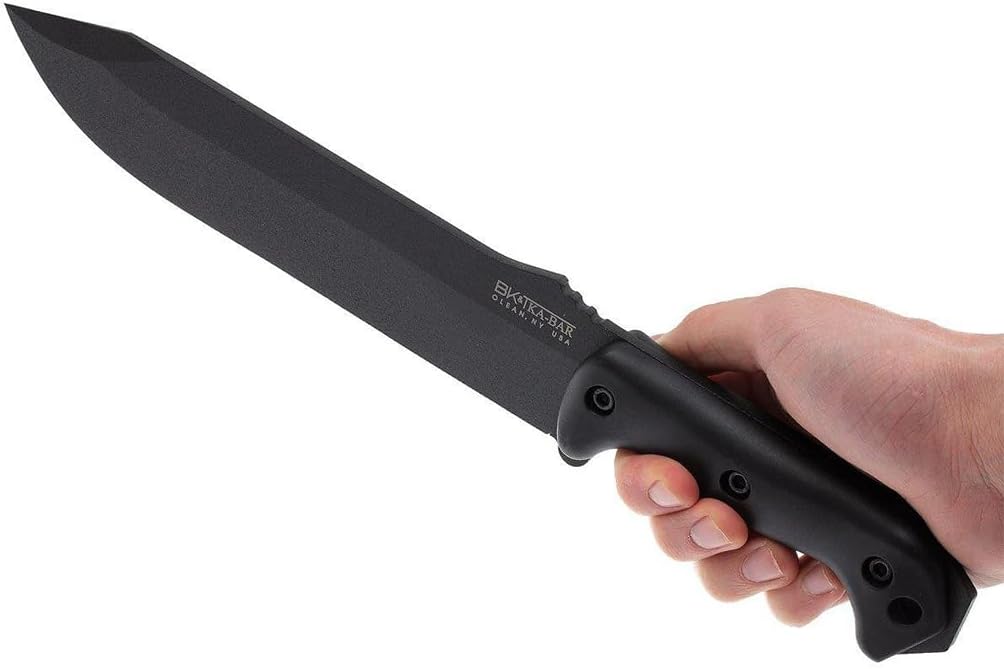 Ka-Bar Becker BK9 Combat Bowie Fixed Blade Knife, Black