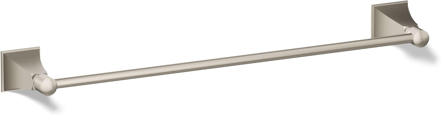 Kohler 485-BN Memoirs® Stately 18' Towel bar, Vibrant Brushed Nickel