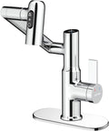 Lefton Rotatable Bathroom Faucet BF2204 with 6' Cover Plate FCP2202, Chrome