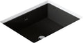 Kohler K-2330-7 Interior 1-Bowl Undermount Bath Sink Black Black