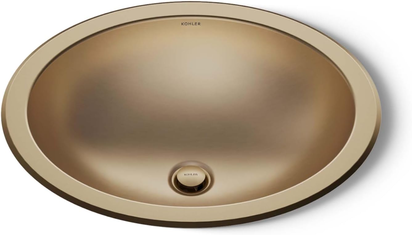 Bachata 20' Oval Drop-In/Undermount Bathroom Sink No Overflow