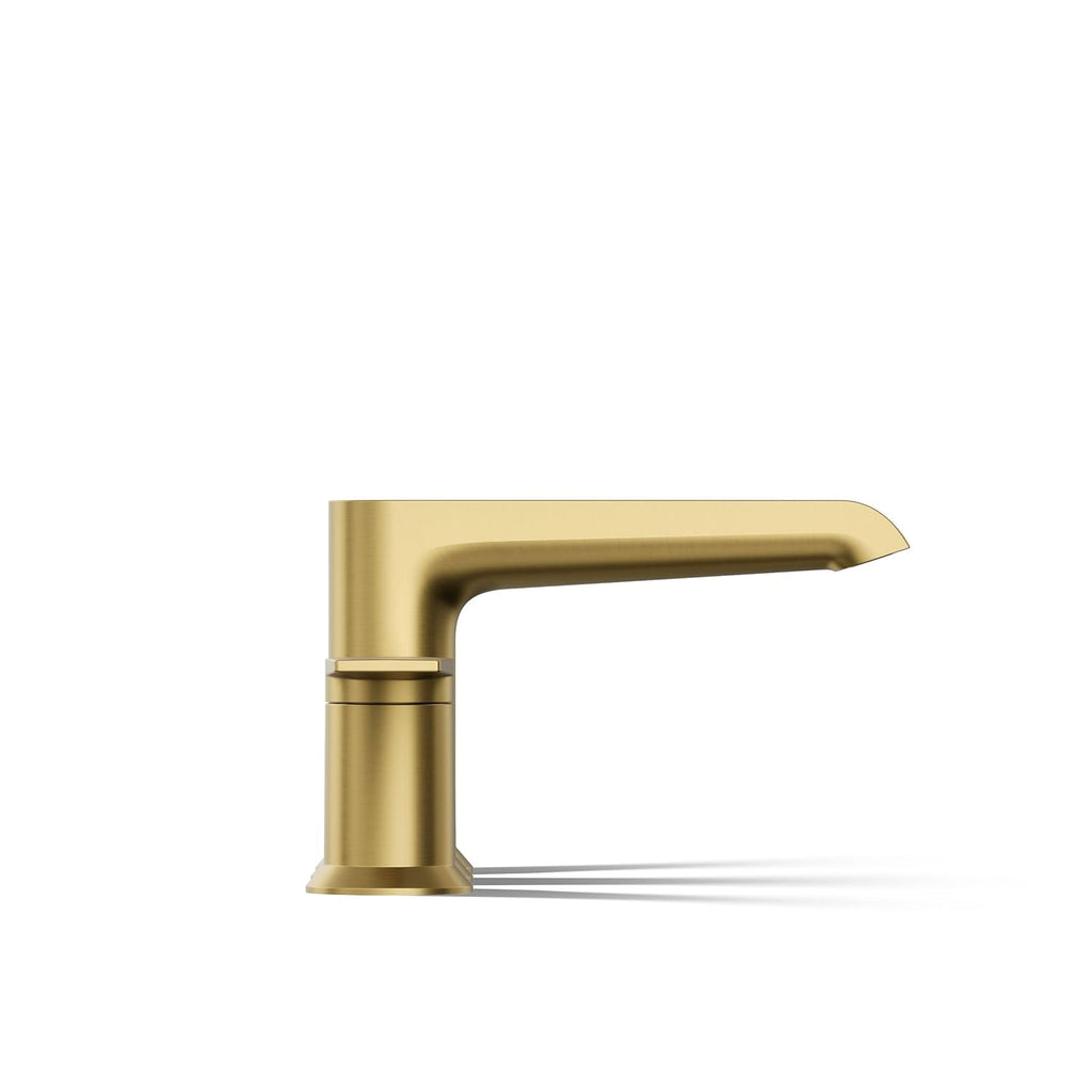 KOHLER K-T25740-4-2MB Hint Two-Handle Deck-Mount Bath Faucet Trim, 10.0 GPM, Minimalist Design, Corrosion Resistant, Vibrant Brushed Moderne Brass