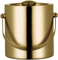 Drink Bucket Bar Supplies Stainless Steel Ice Bucket Double Thermal Insulation Ice Buckets with Lid Champagne Bucket for Bar Ice Bucket for Parties(Gold,2L)