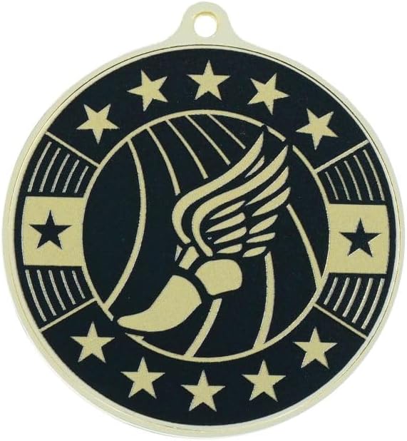 Track and Cross Country Award Medals, Sports Medals Winner Medals Gold Medals - Multiple Options in Quantities 1-50 -Custom Neckbands