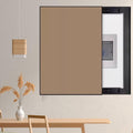 Vertical Breaker Box Cover for Decorative Electrical Panel, Indoor Fuse Box Cover for Wall Artative, Hide Meter Electric Cover with Sliding Design(Brown,40x50cm(15 3/4x19 3/4'))