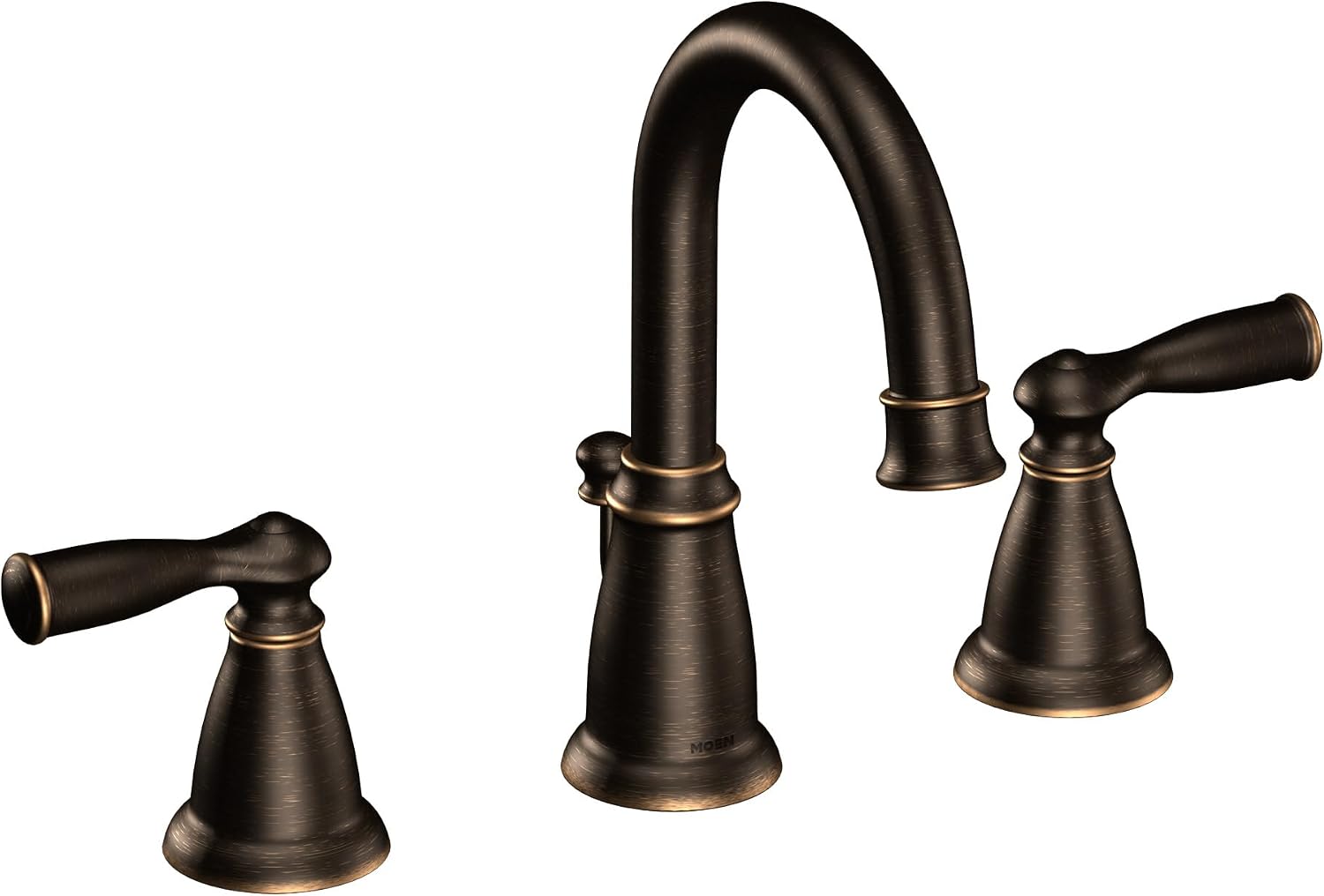 Moen WS84924BRB Banbury Two-Handle High Arc Bathroom Faucet, Mediterranean Bronze